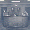 Estelle Milne at her desk in the 1940's.